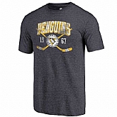 Pittsburgh Penguins Fanatics Branded Navy Line Shift Tri Blend T-Shirt